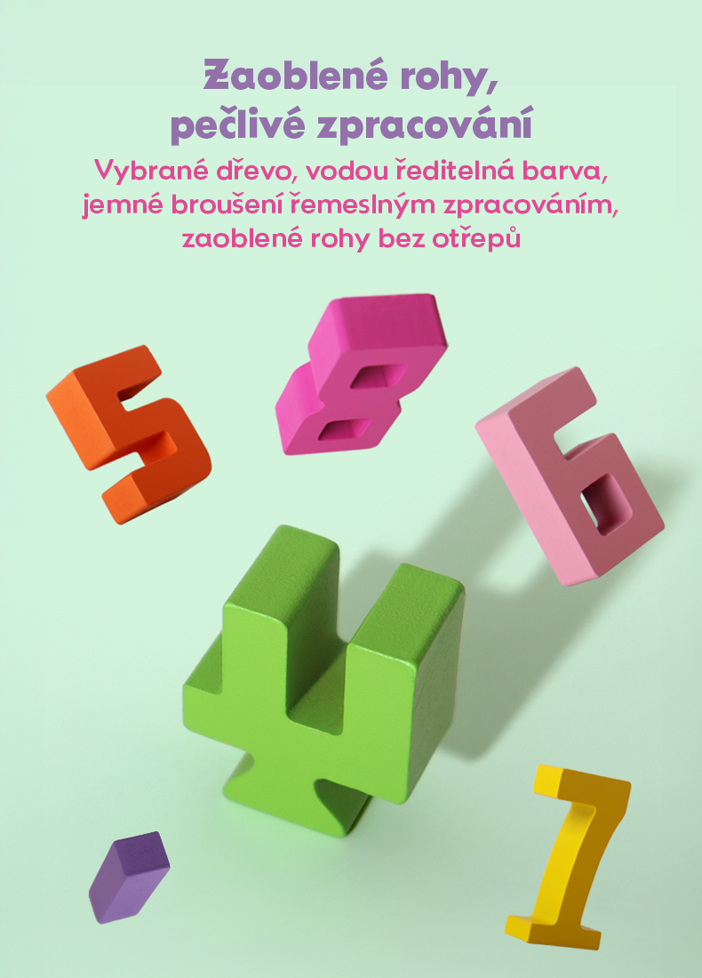 Drevené Vzdělávací Číselné Bloky