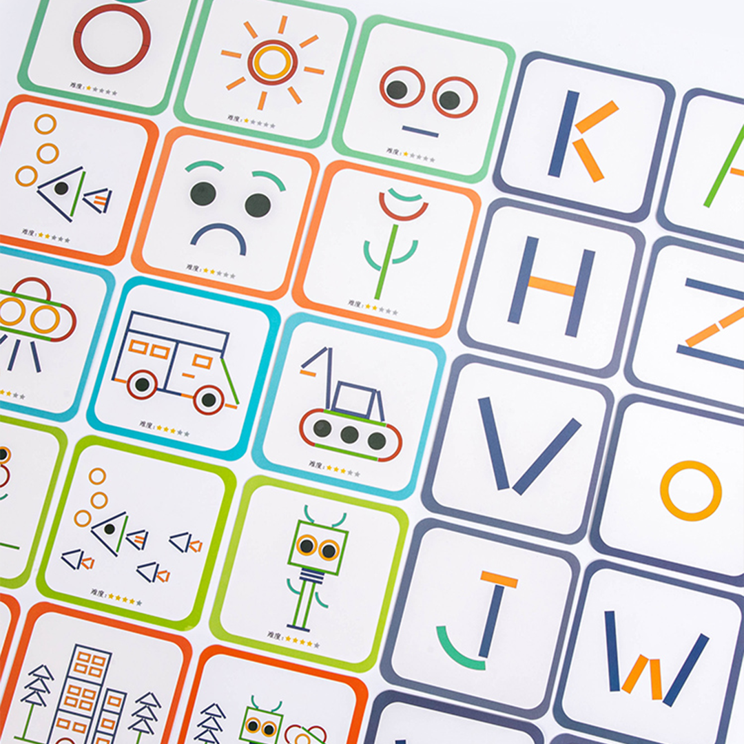 🌈Dřevěná Sada 120 Tyček A Kroužků / Wooden Stick & Ring Logická hra 120 KS