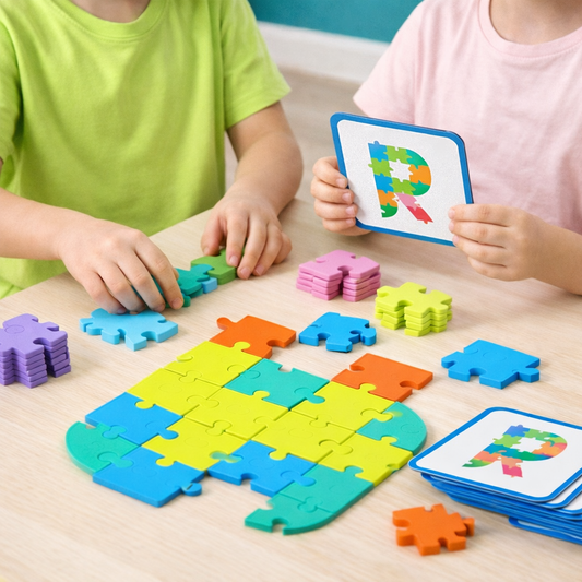 Dřevěné puzzle pro rozvoj logického myšlení a trpělivosti