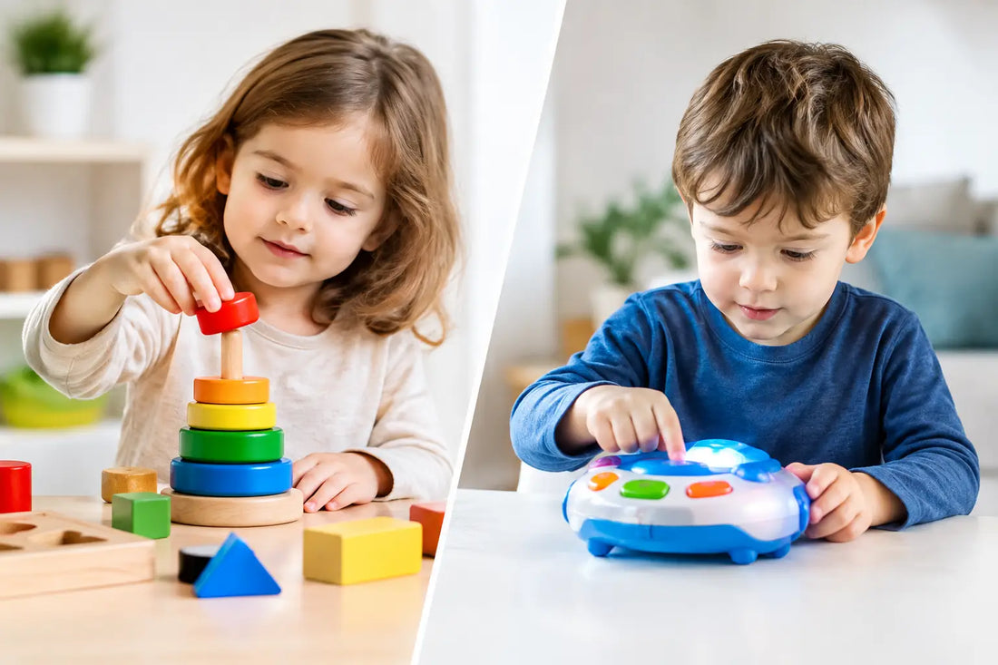 Montessori hračky versus elektronické hračky