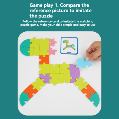 🧩 Drevené logické puzzle pre deti