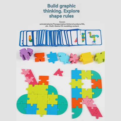 🧩 Drevené logické puzzle pre deti