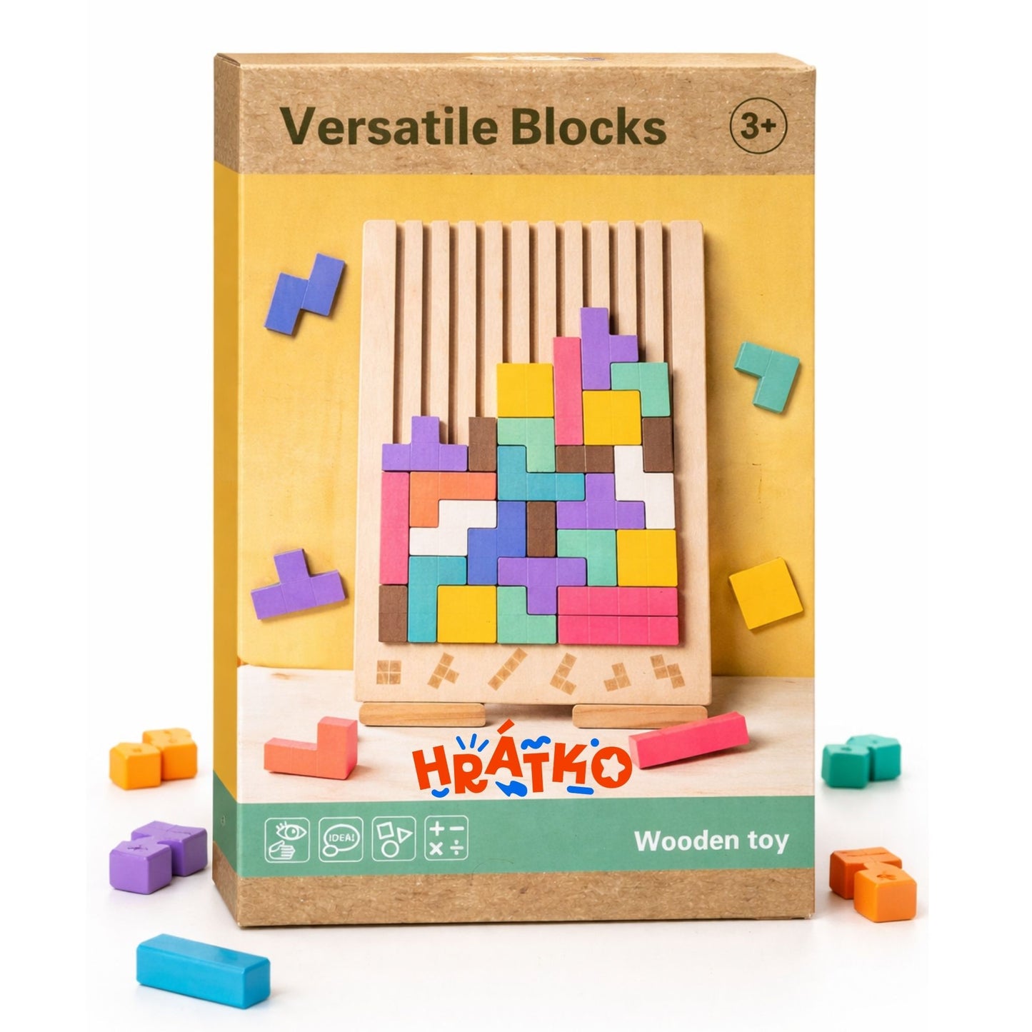 Sada pro rozvoj rovnováhy a logiky – dřevěná hra