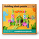 Montessori stavebnice pro rozvoj kreativity a prostorového myšlení 74 ks