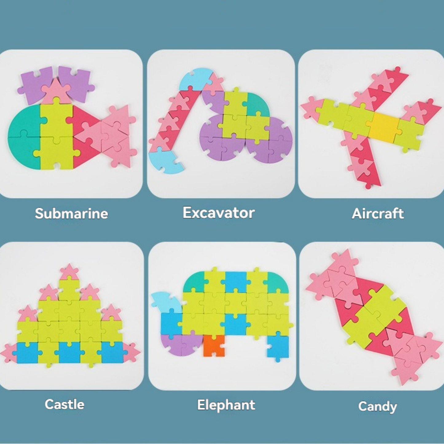 🧩 Drevené logické puzzle pre deti