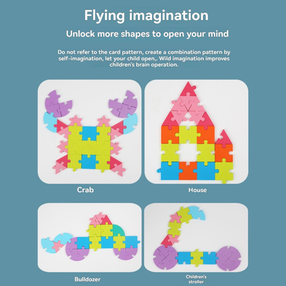 🧩 Drevené logické puzzle pre deti