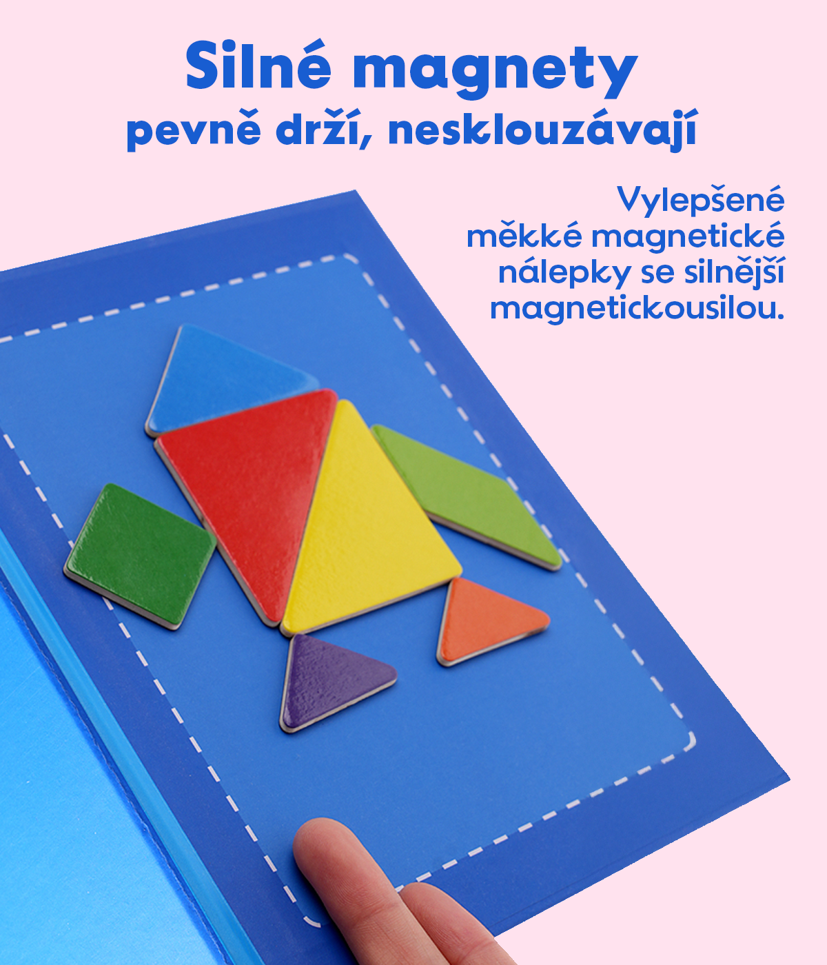 Magnetická logická hra pro rozvoj kreativity a myšlení