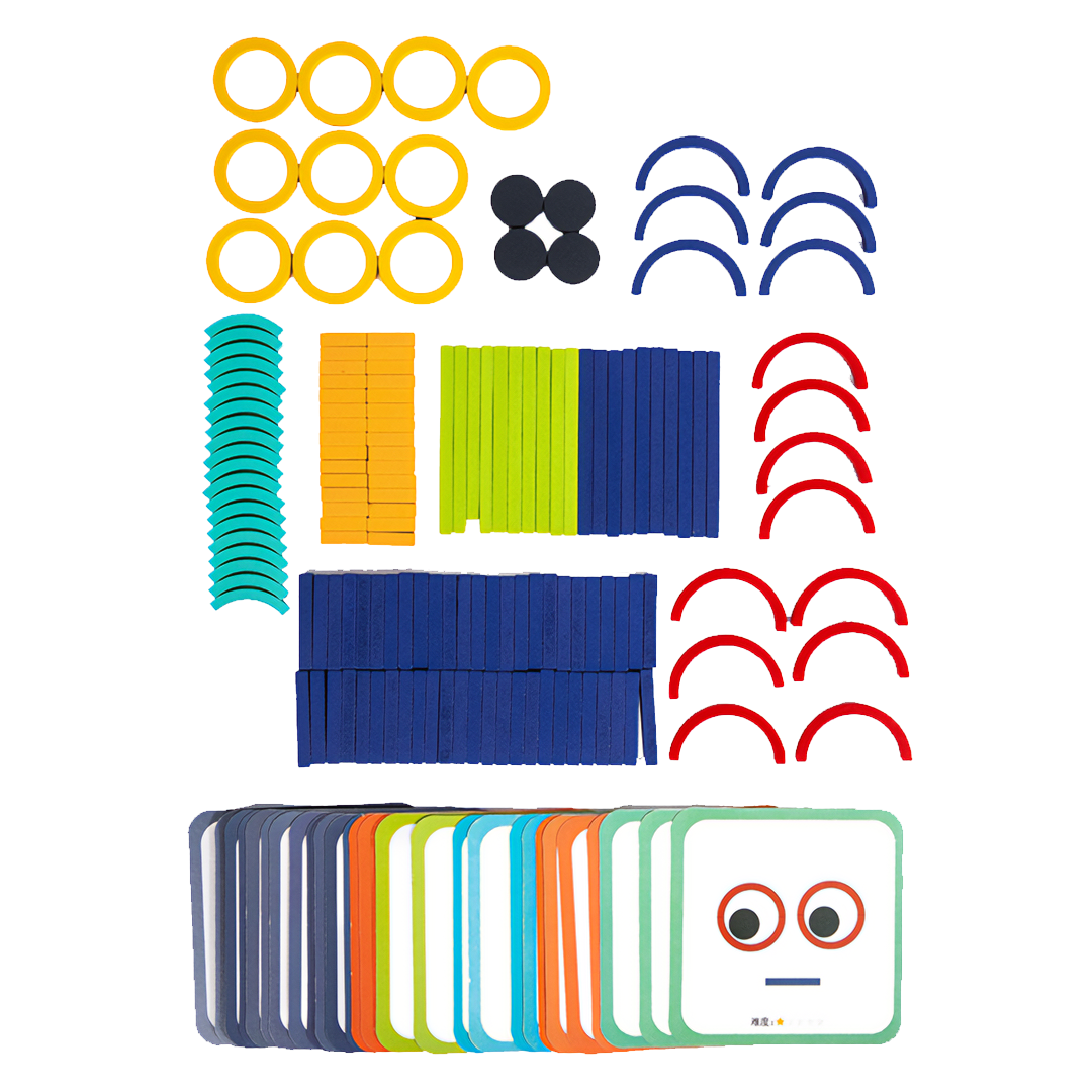 🌈Dřevěná Sada 120 Tyček A Kroužků / Wooden Stick &amp; Ring Logická hra 120 KS