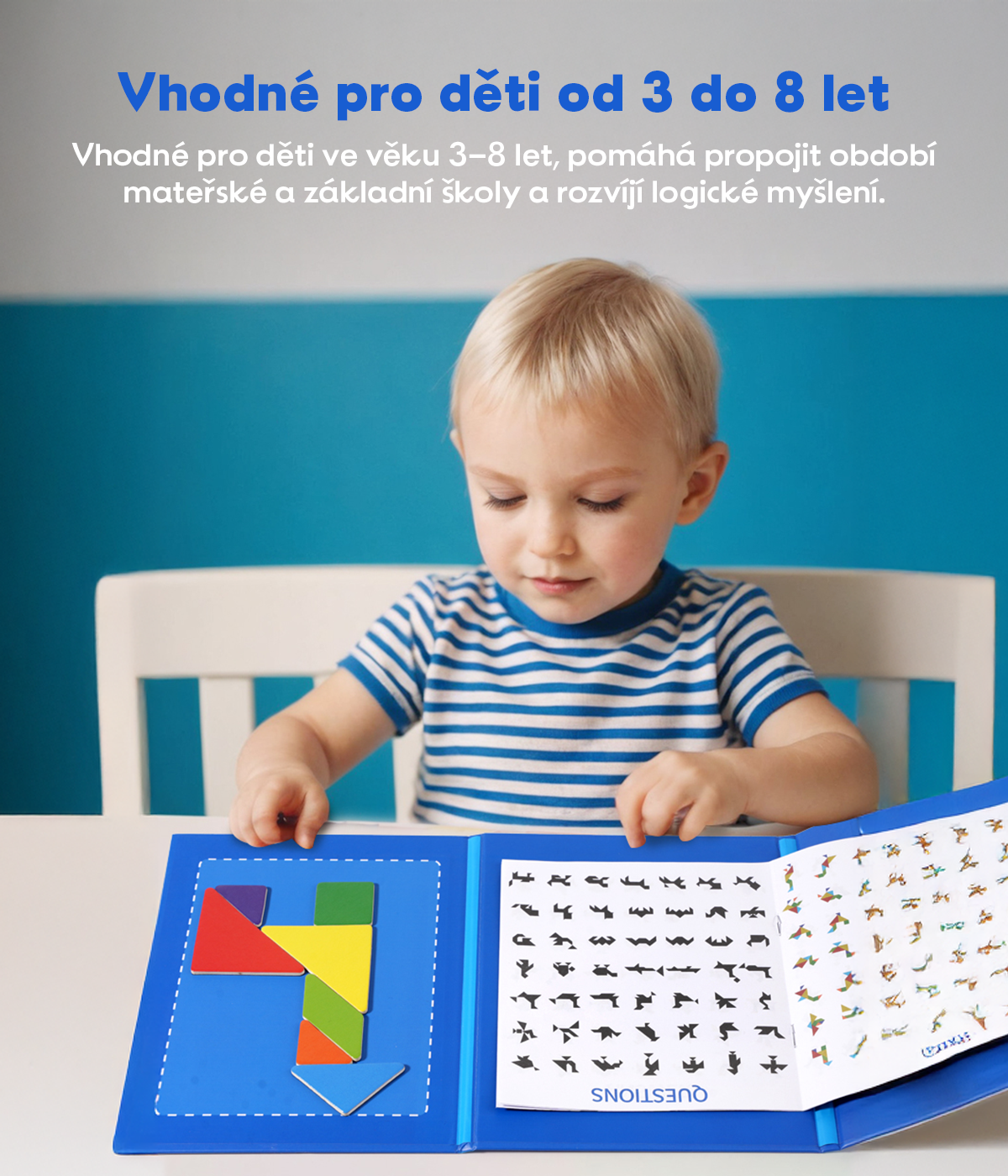 Magnetická logická hra pro rozvoj kreativity a myšlení