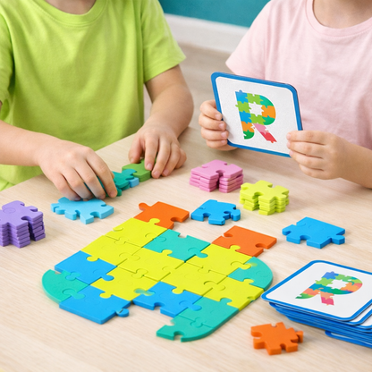 🧩 Drevené logické puzzle pre deti