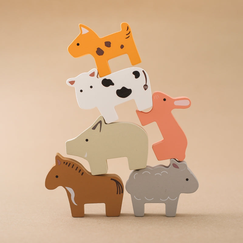 Montessori vláčková sada se zvířaty / Montessori Animal Train Set