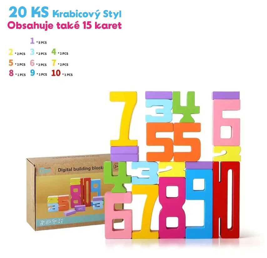 Drevené Vzdělávací Číselné Bloky