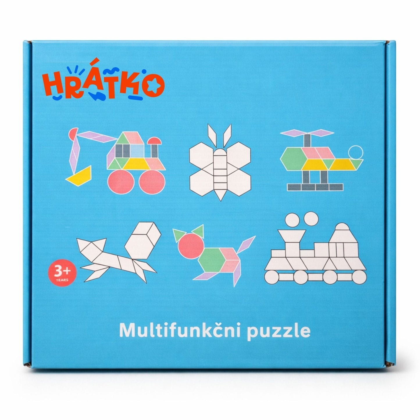 Dřevěný tangram pro rozvoj logiky a prostorového myšlení - Hratko - Svět Hraček