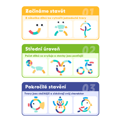 Kreativní stavebnice pro volnou hru a rozvoj fantazie - Hratko - Svět Hraček