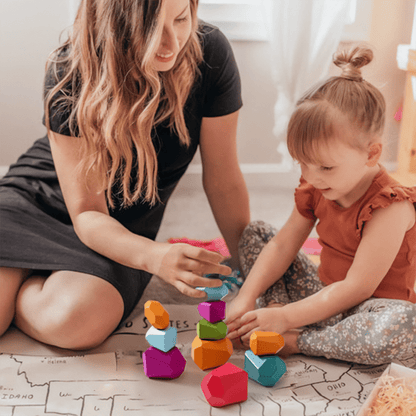 Montessori vyvažovací bloky pro rozvoj motoriky 36 ks - Hratko - Svět Hraček