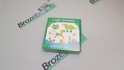 🧩 Drevené logické puzzle pre deti